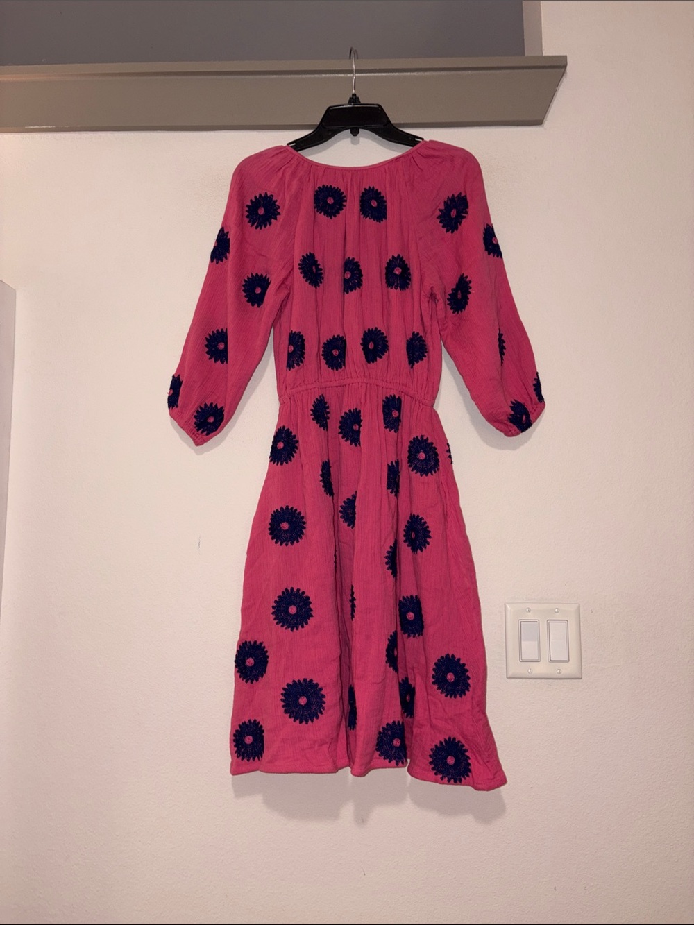 Mer St. Barth Solange Floral Embroidered Dress SZ S EUC - Picture 3 of 4